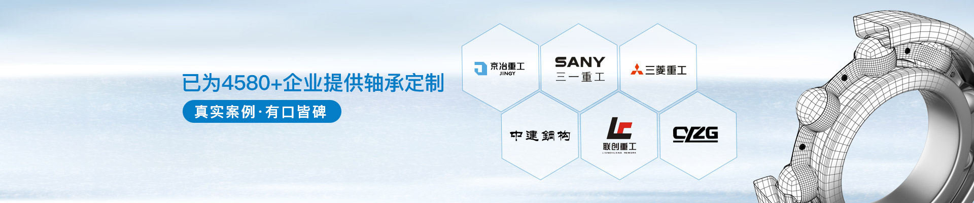三立軸承：已為4580+企業(yè)提供軸承定制，真實案例，有口皆碑